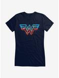 DC Comics Wonder Woman 1984 TV Logo Girls T-Shirt, NAVY, hi-res