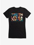 DC Comics Wonder Woman 1984 Truth, Love, And Justice Girls T-Shirt, BLACK, hi-res