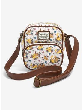 Plus Size Loungefly Pokémon Pikachu & Eevee Floral Crossbody Bag - BoxLunch Exclusive, , hi-res