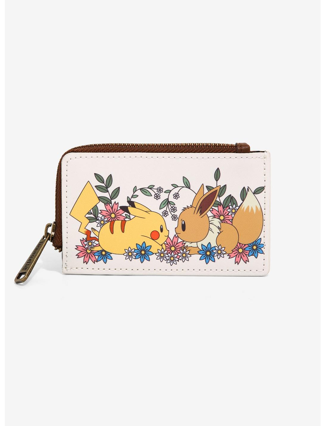 Loungefly Pokémon Pikachu & Eevee Floral Cardholder - BoxLunch Exclusive, , hi-res