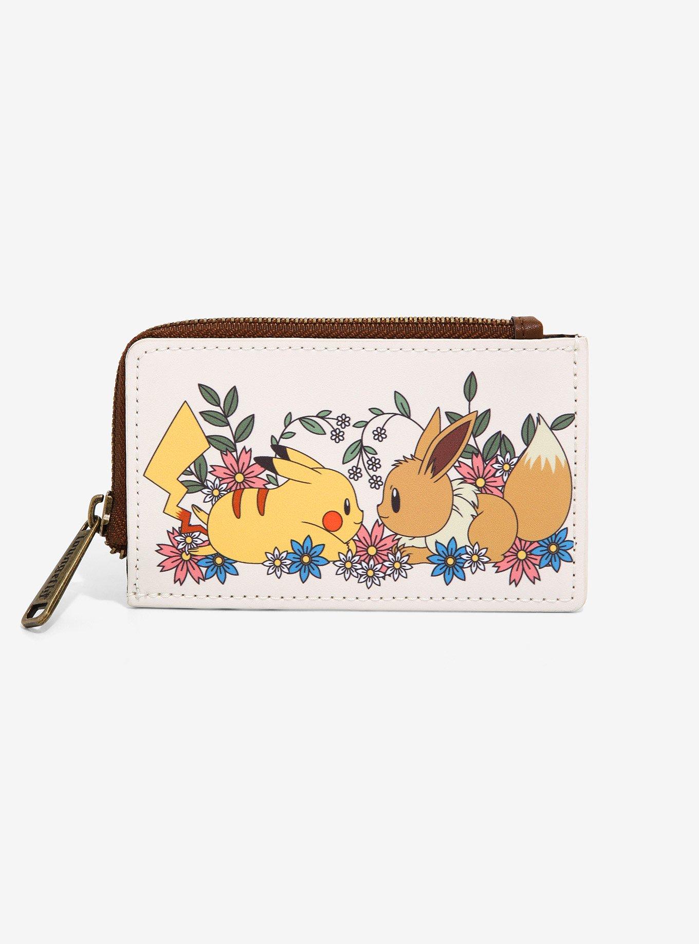 Loungefly Pokémon Pikachu & Eevee Floral Cardholder - BoxLunch Exclusive