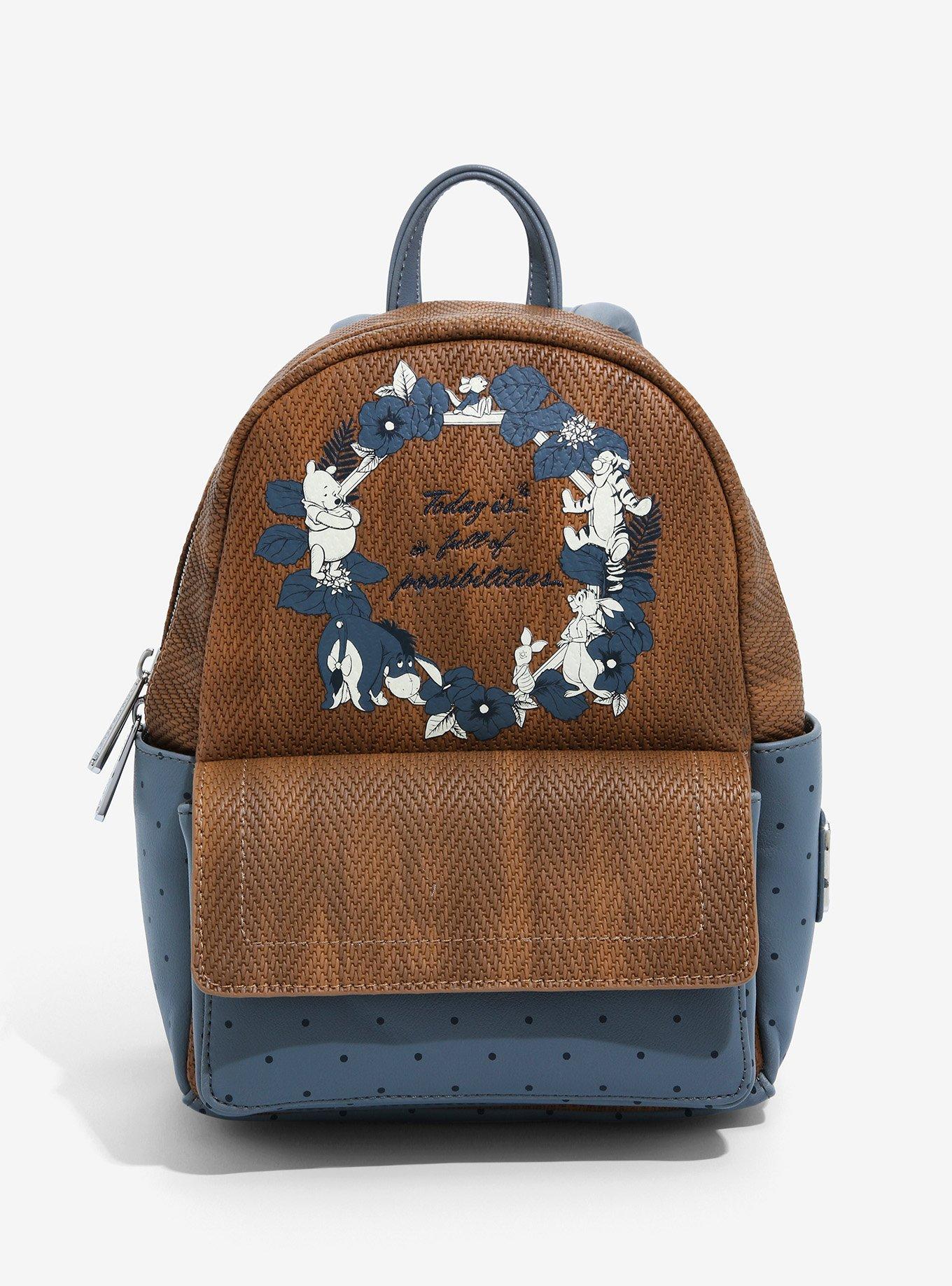 Loungefly Disney Winnie the Pooh Herringbone Mini Backpack - BoxLunch Exclusive, , hi-res