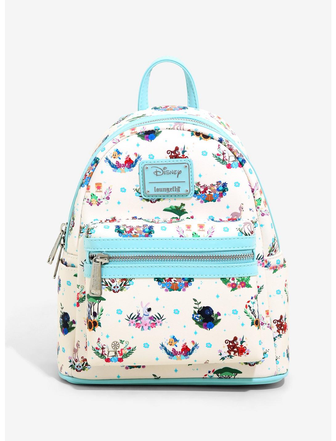 Loungefly Disney Princess Companion Floral Mini Backpack - BoxLunch Exclusive, , hi-res