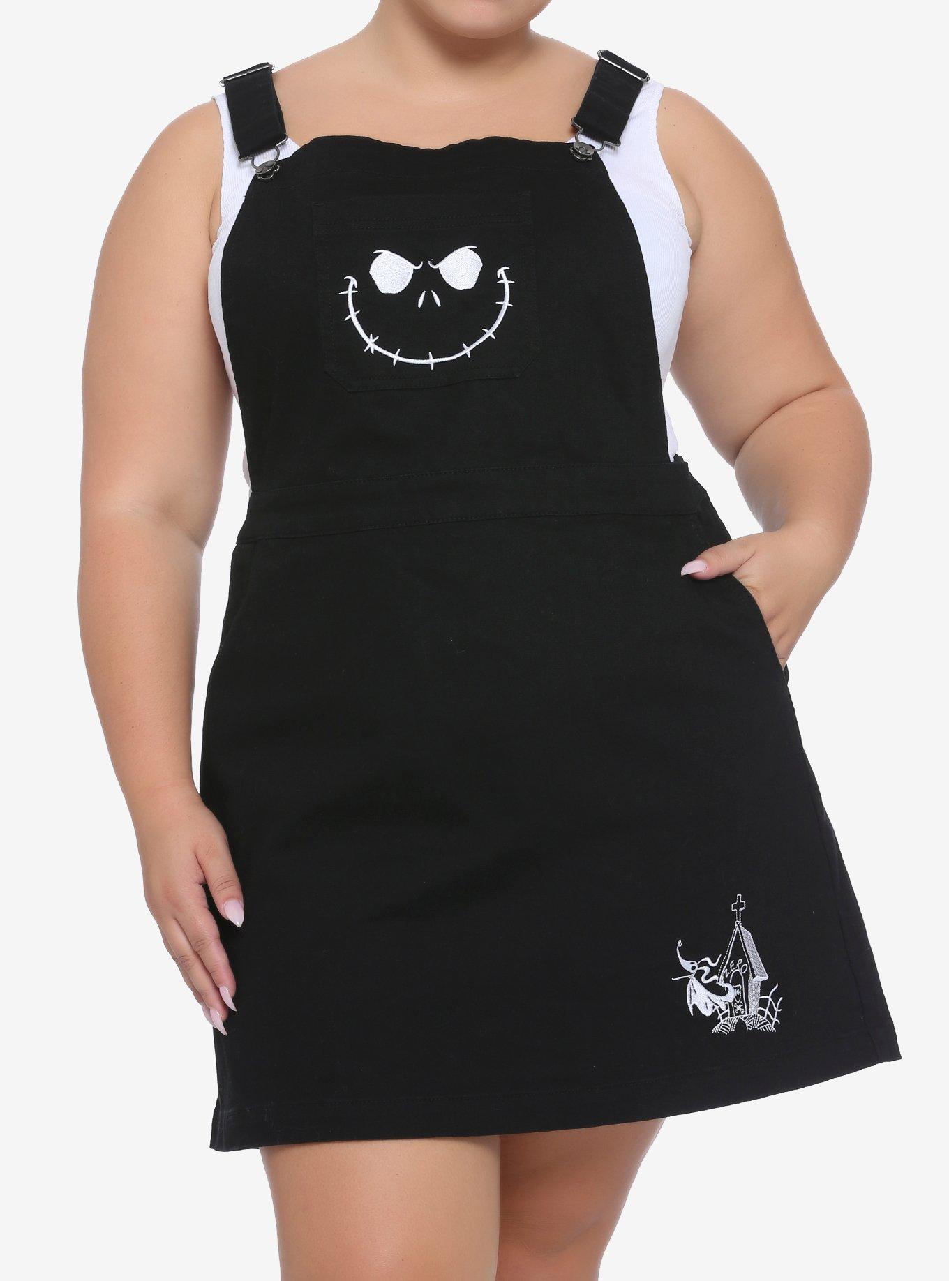 The Nightmare Before Christmas Jack Back Bow Skirtall Plus Size, BLACK, hi-res