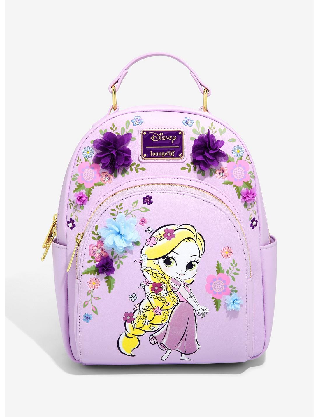 Loungefly Disney Tangled Chiffon Flowers Mini Backpack - BoxLunch Exclusive, , hi-res
