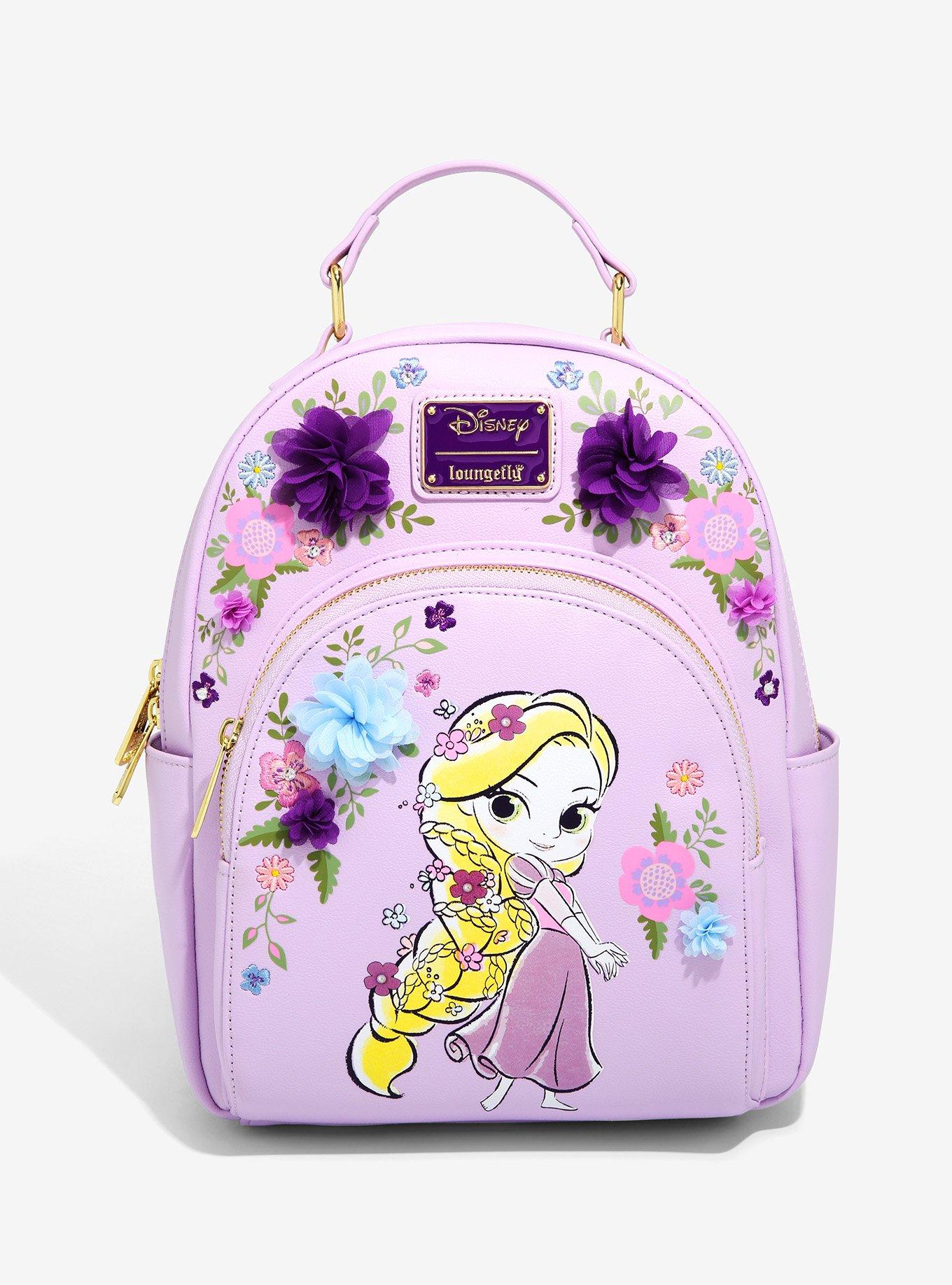 Loungefly Disney Tangled Chiffon Flowers Mini Backpack - BoxLunch Exclusive, , hi-res