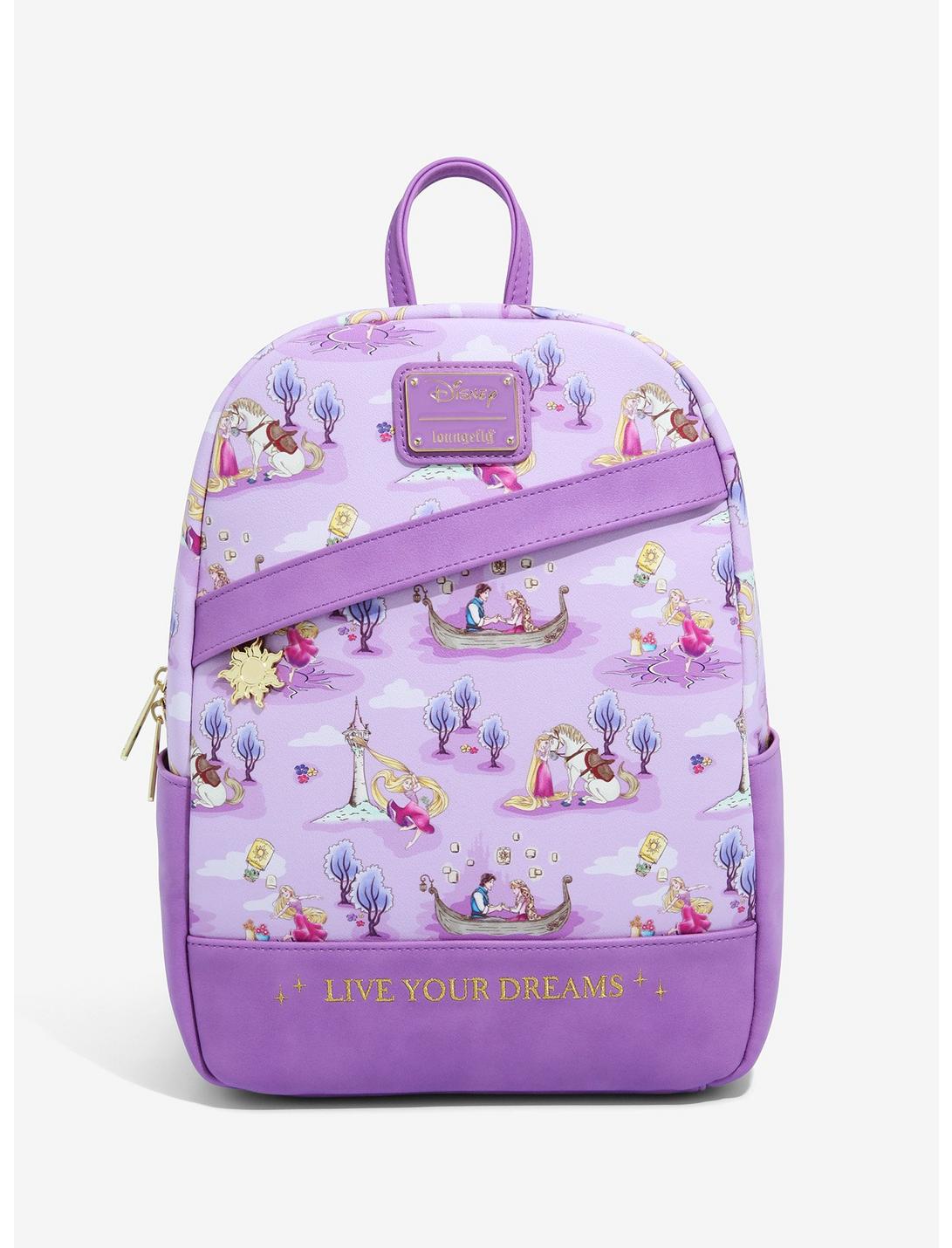 Loungefly Disney Tangled Live Your Dreams Mini Backpack - BoxLunch Exclusive, , hi-res