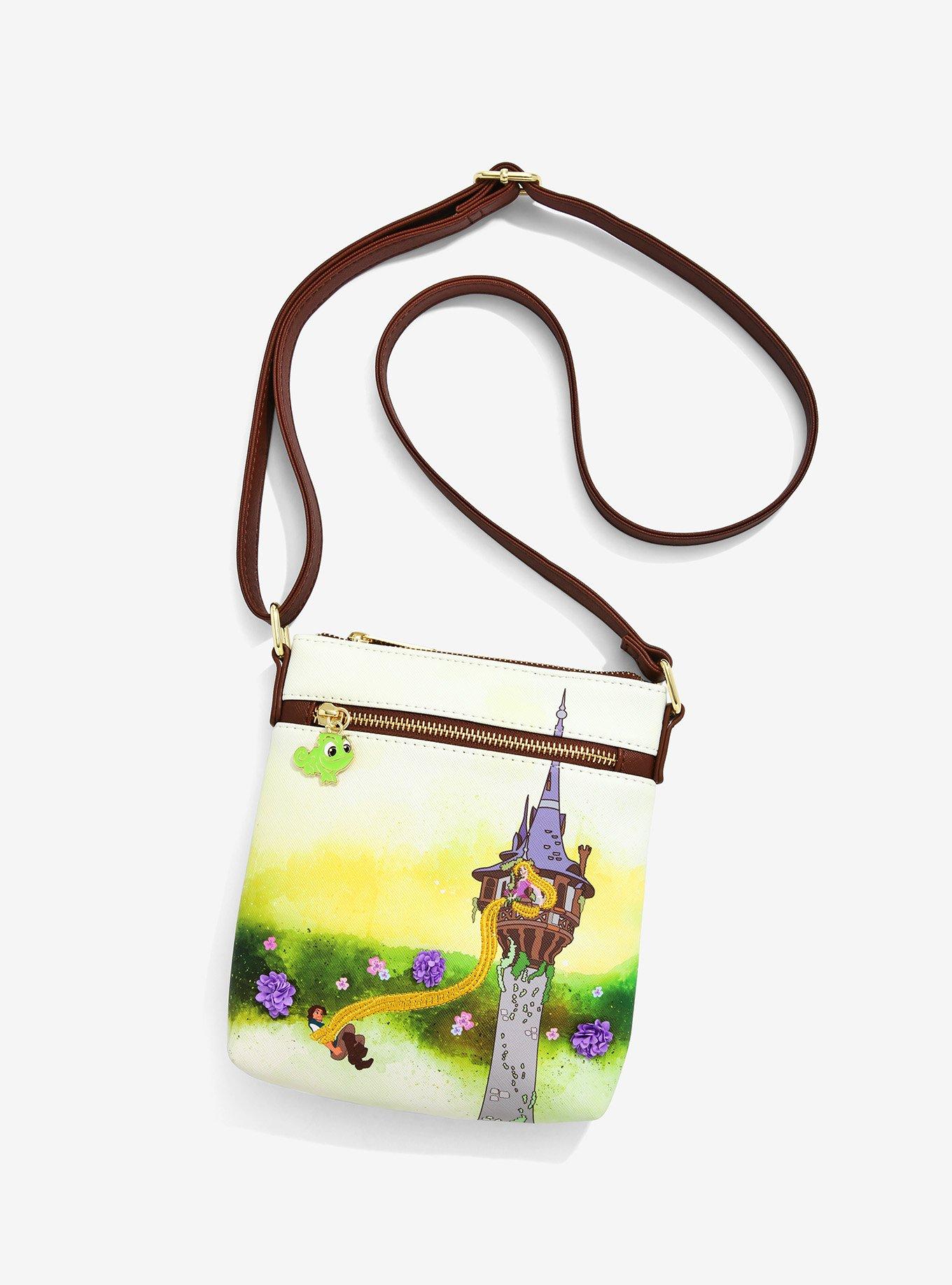  Loungefly Disney Tangled Tower Scene Womens Double Strap  Shoulder Bag Purse : Clothing, Shoes & Jewelry