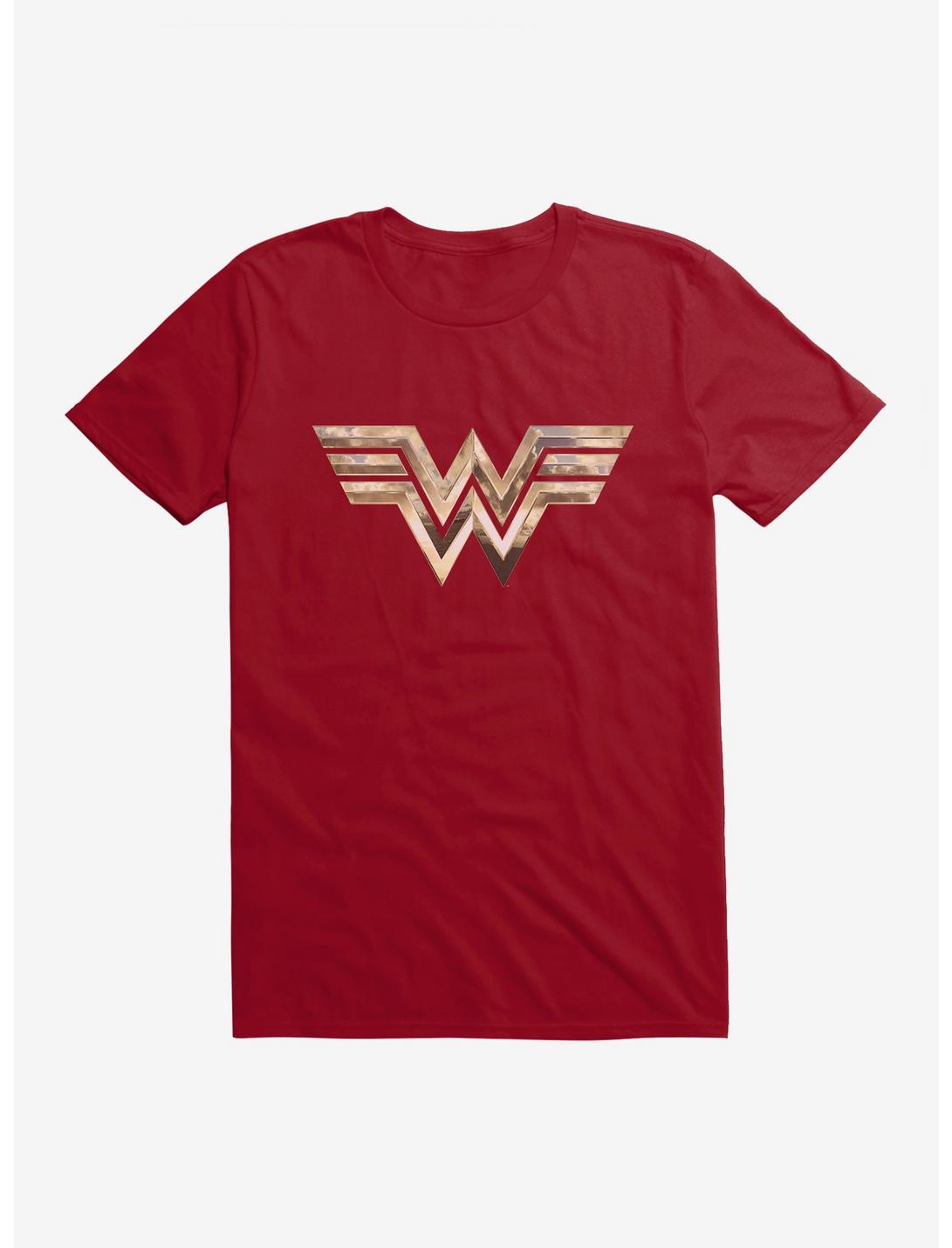 DC Comics Wonder Woman 1984 Gold Logo T-Shirt, INDEPENDENCE RED, hi-res