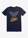 DC Comics Wonder Woman 1984 Neon Lights Logo T-Shirt, NAVY, hi-res