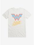 DC Comics Wonder Woman 1984 Neon Lights Logo T-Shirt, WHITE, hi-res