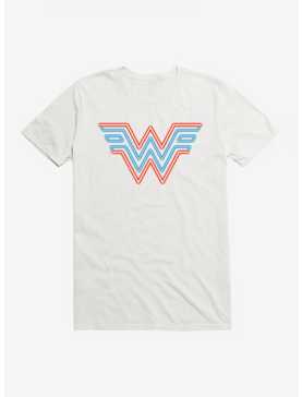 DC Comics Wonder Woman 1984 Neon Logo T-Shirt, WHITE, hi-res