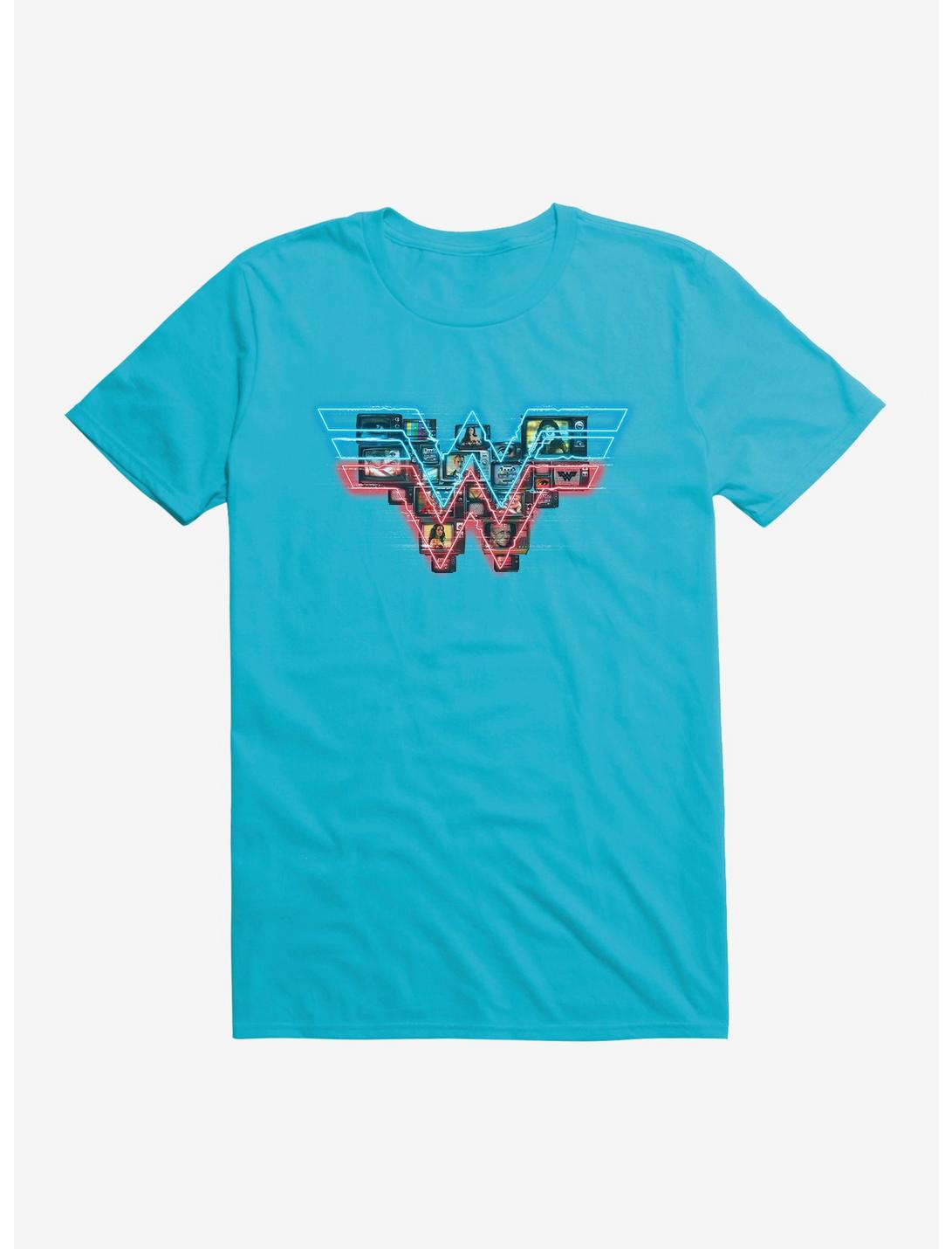 DC Comics Wonder Woman 1984 TV Logo T-Shirt, CARRIBEAN BLUE, hi-res