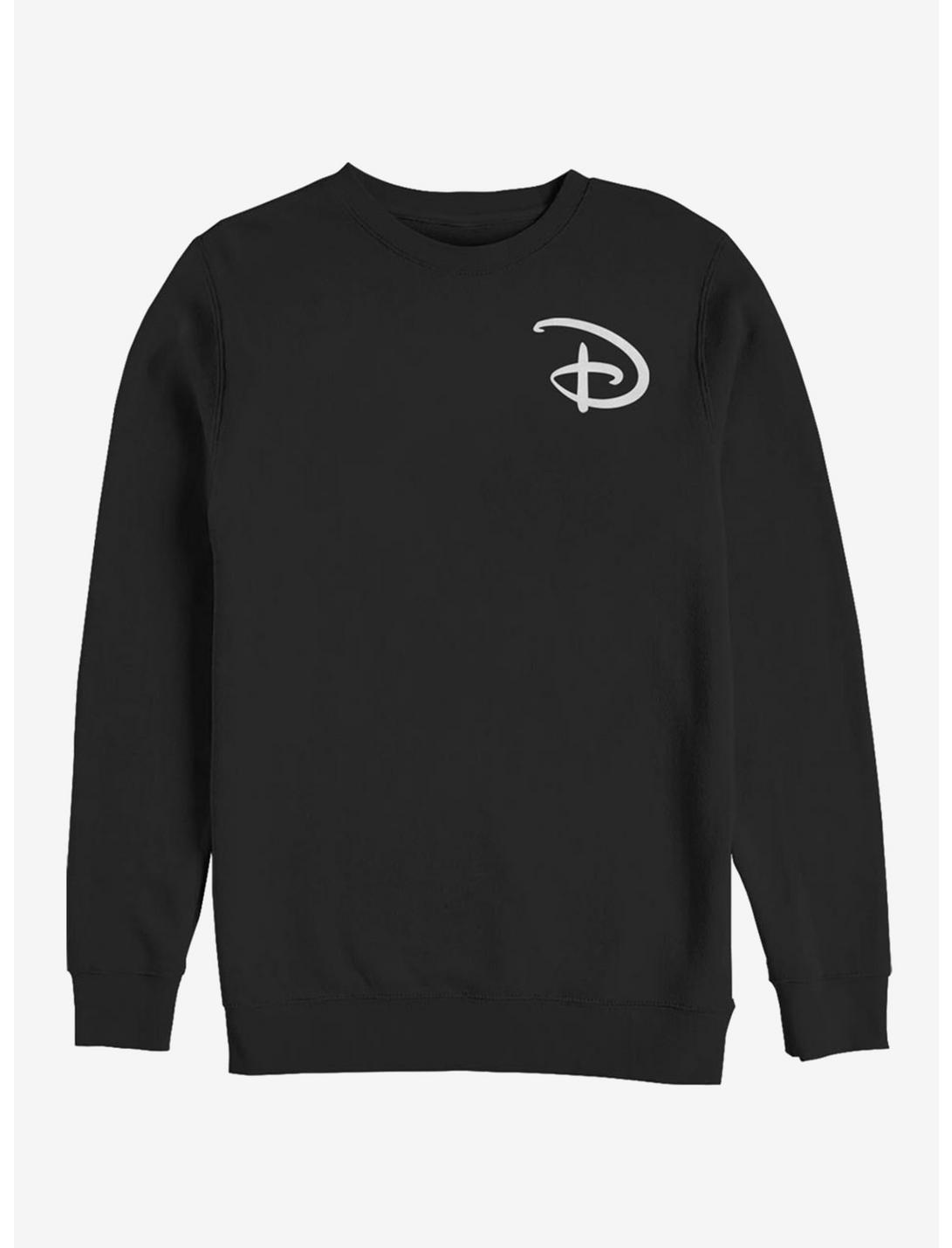 Disney D Faux Pucket Sweatshirt, BLACK, hi-res