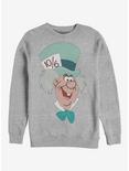 Disney Alice In Wonderland Mad Hatter Big Face Sweatshirt, ATH HTR, hi-res