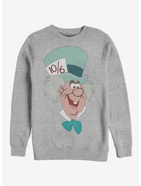 Disney Alice In Wonderland Mad Hatter Big Face Sweatshirt, , hi-res