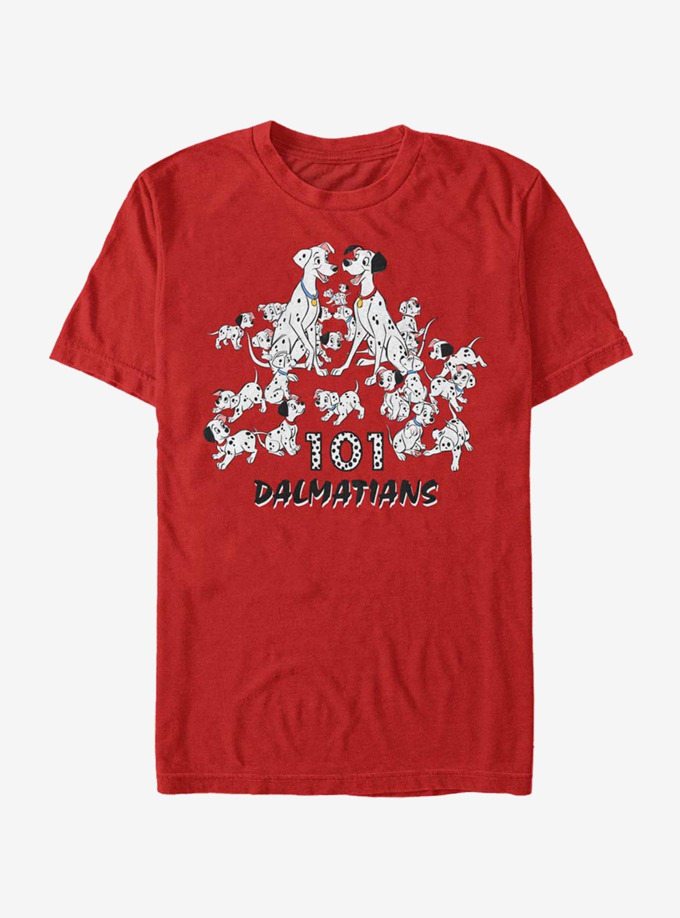 Disney 101 Dalmatians Dalmatian Group T-Shirt, RED, hi-res