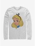 Disney Alice In Wonderland Big Face Long-Sleeve T-Shirt, WHITE, hi-res