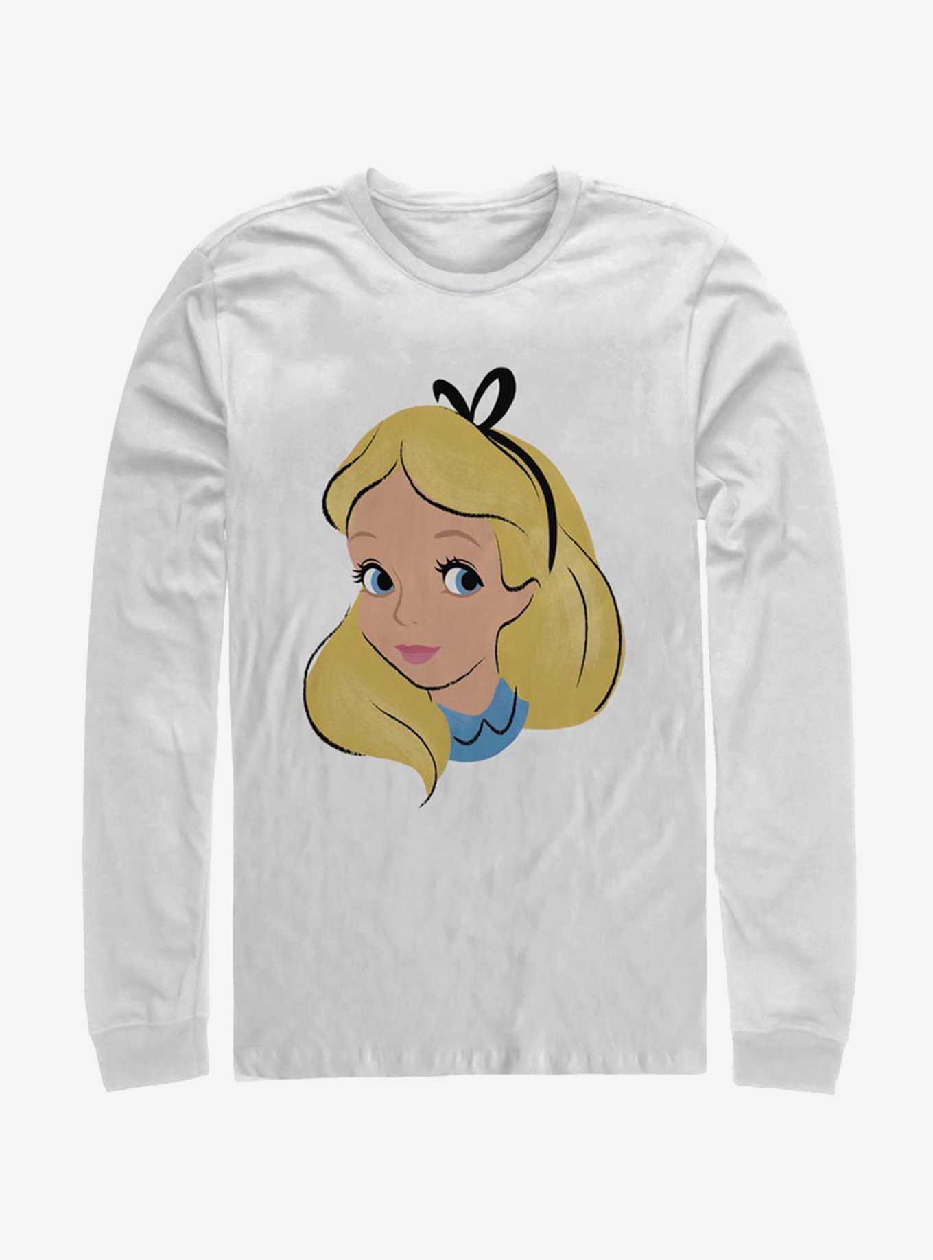 Disney Alice In Wonderland Big Face Long-Sleeve T-Shirt, , hi-res