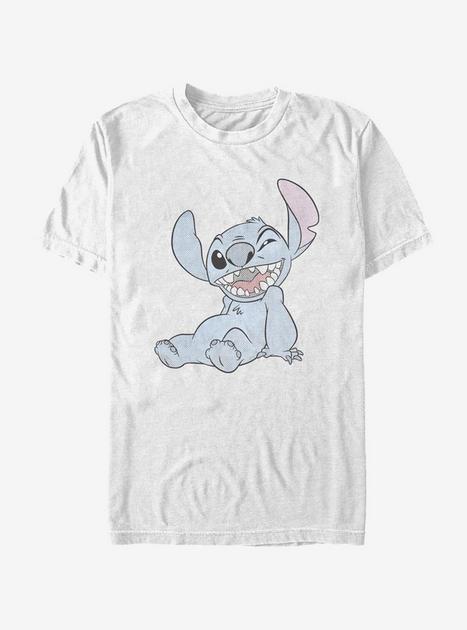 Disney Lilo And Stitch Halftone Stitch T-Shirt - WHITE | BoxLunch