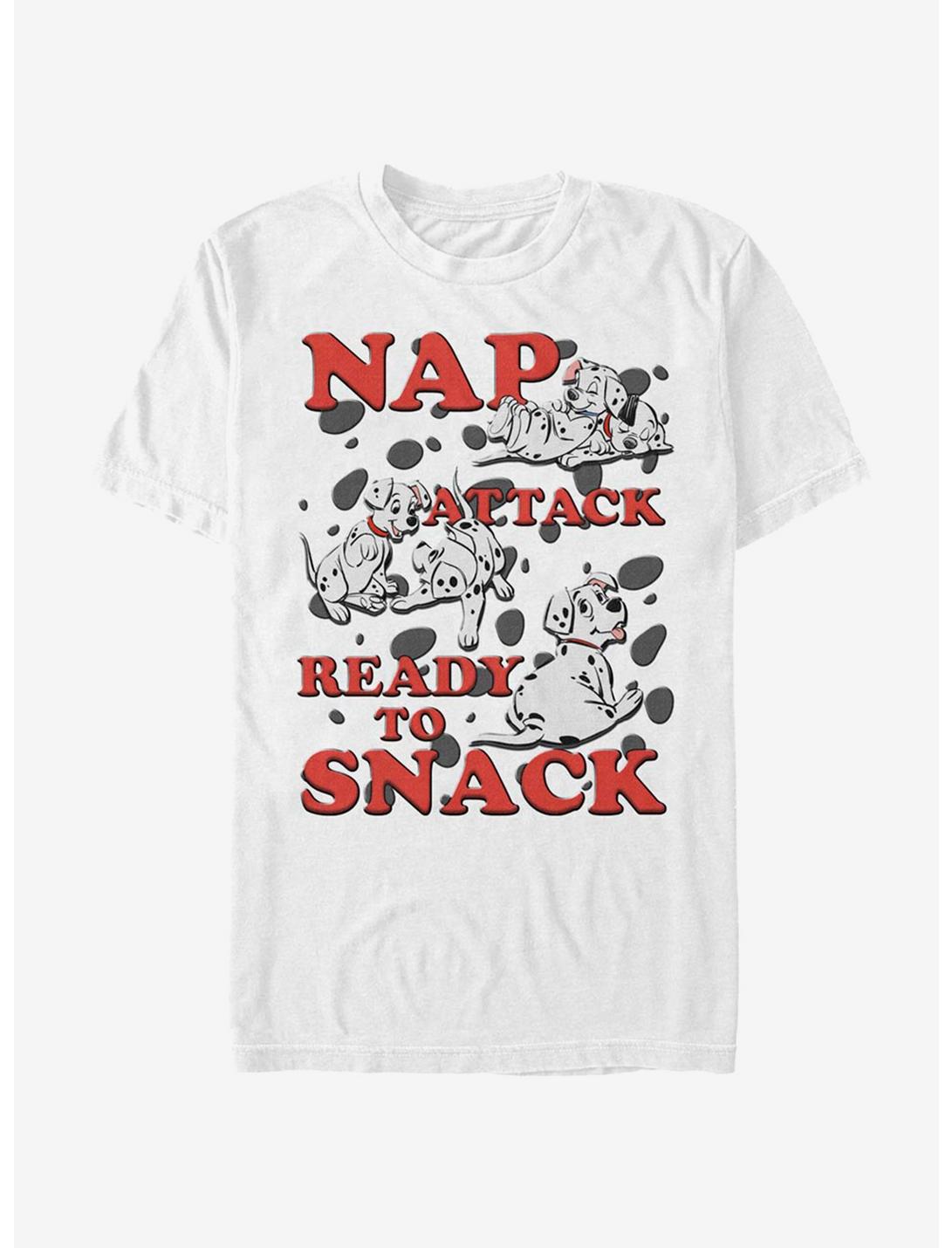 Disney 101 Dalmatians Nap Attack Snack Pups T-Shirt, WHITE, hi-res