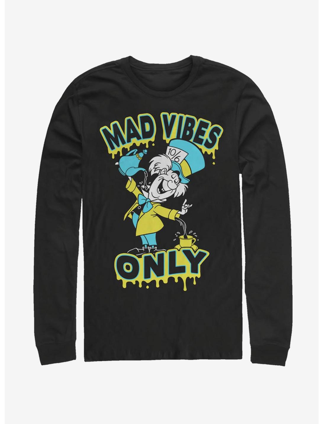 Disney Alice In Wonderland Spill It Hatter Long-Sleeve T-Shirt, BLACK, hi-res