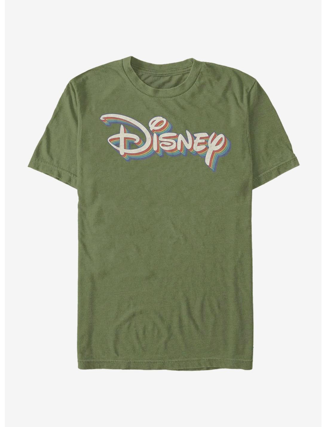 Disney Retro Rainbow T-Shirt, MIL GRN, hi-res