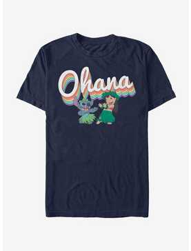 Disney Lilo And Stitch Rainbow Ohana T-Shirt, , hi-res
