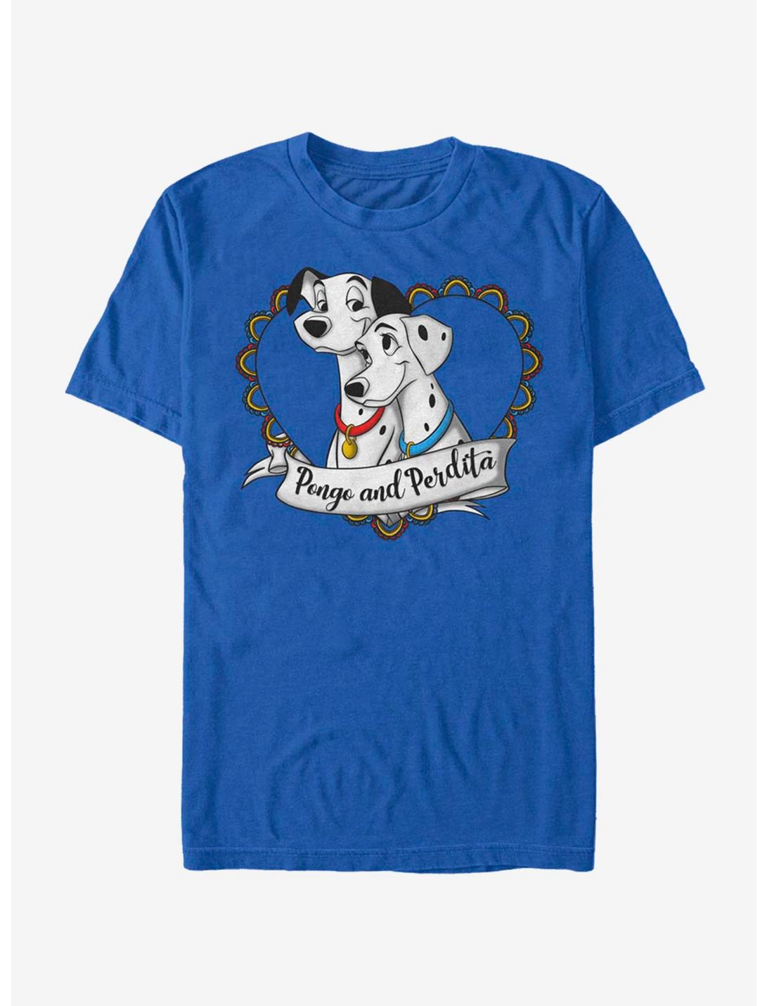 Disney 101 Dalmatians Pongo And Perdita T-Shirt, ROYAL, hi-res