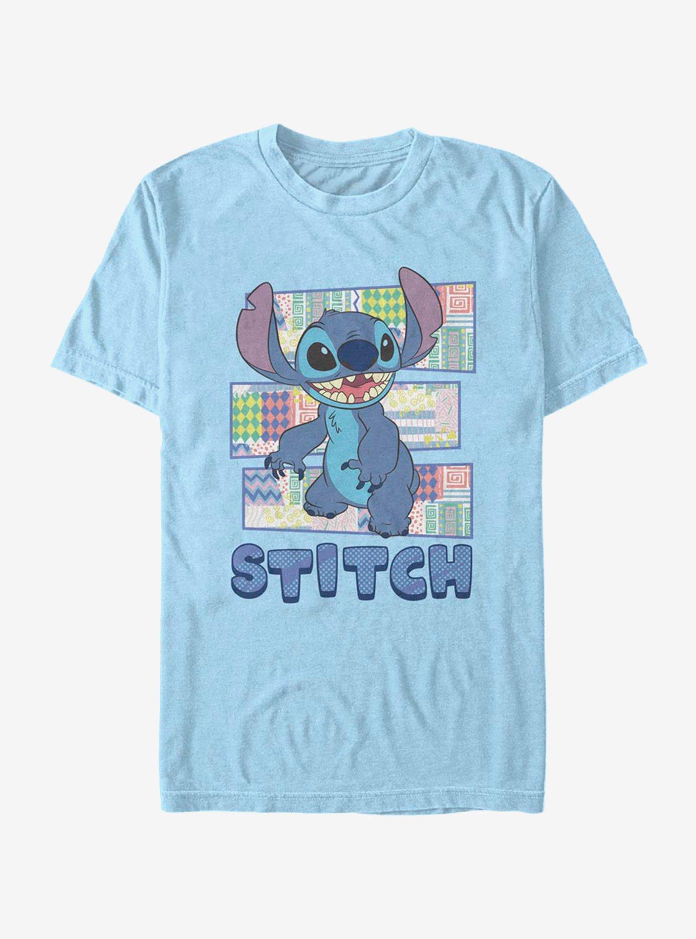 Disney Lilo And Stitch Aloha Patterns T-Shirt - BLUE | BoxLunch