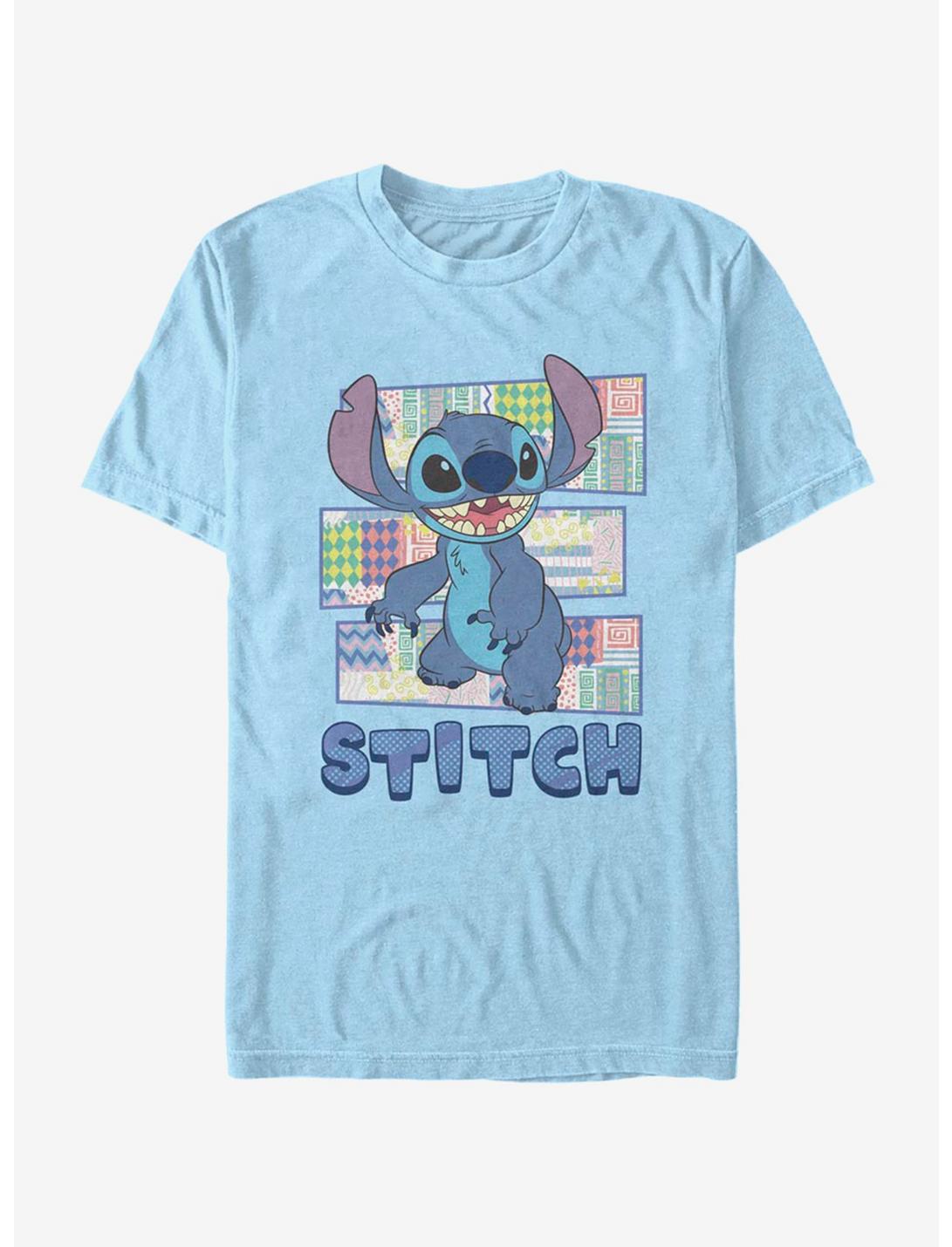 Disney Lilo And Stitch Aloha Patterns T-Shirt, LT BLUE, hi-res