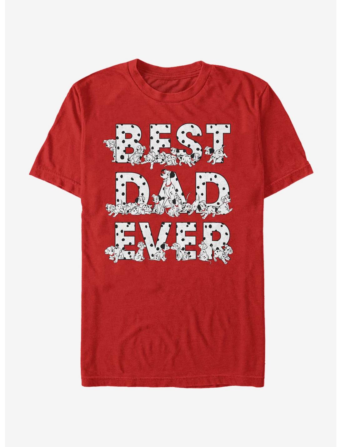 Disney 101 Dalmatians Pongo Best Dad Ever T-Shirt, RED, hi-res