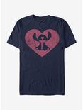 Disney Lilo And Stitch Heart T-Shirt, NAVY, hi-res