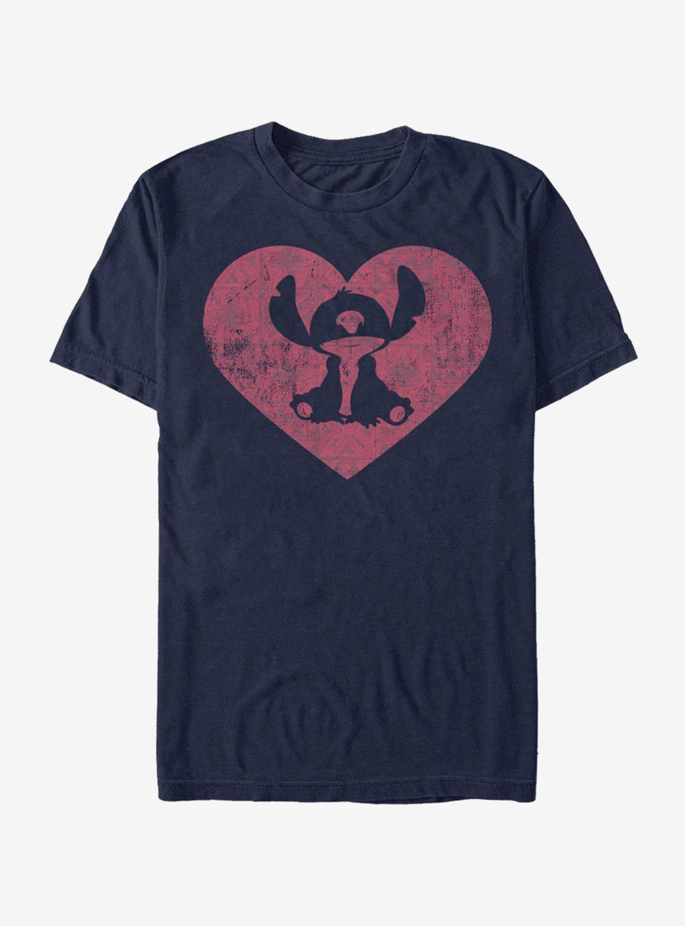 Disney Lilo And Stitch Heart T-Shirt, , hi-res