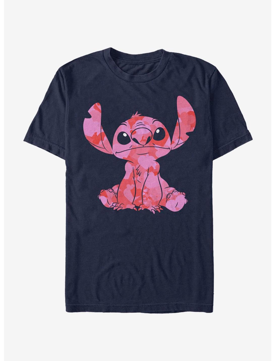 Disney Lilo And Stitch Heart Fill T-Shirt, NAVY, hi-res