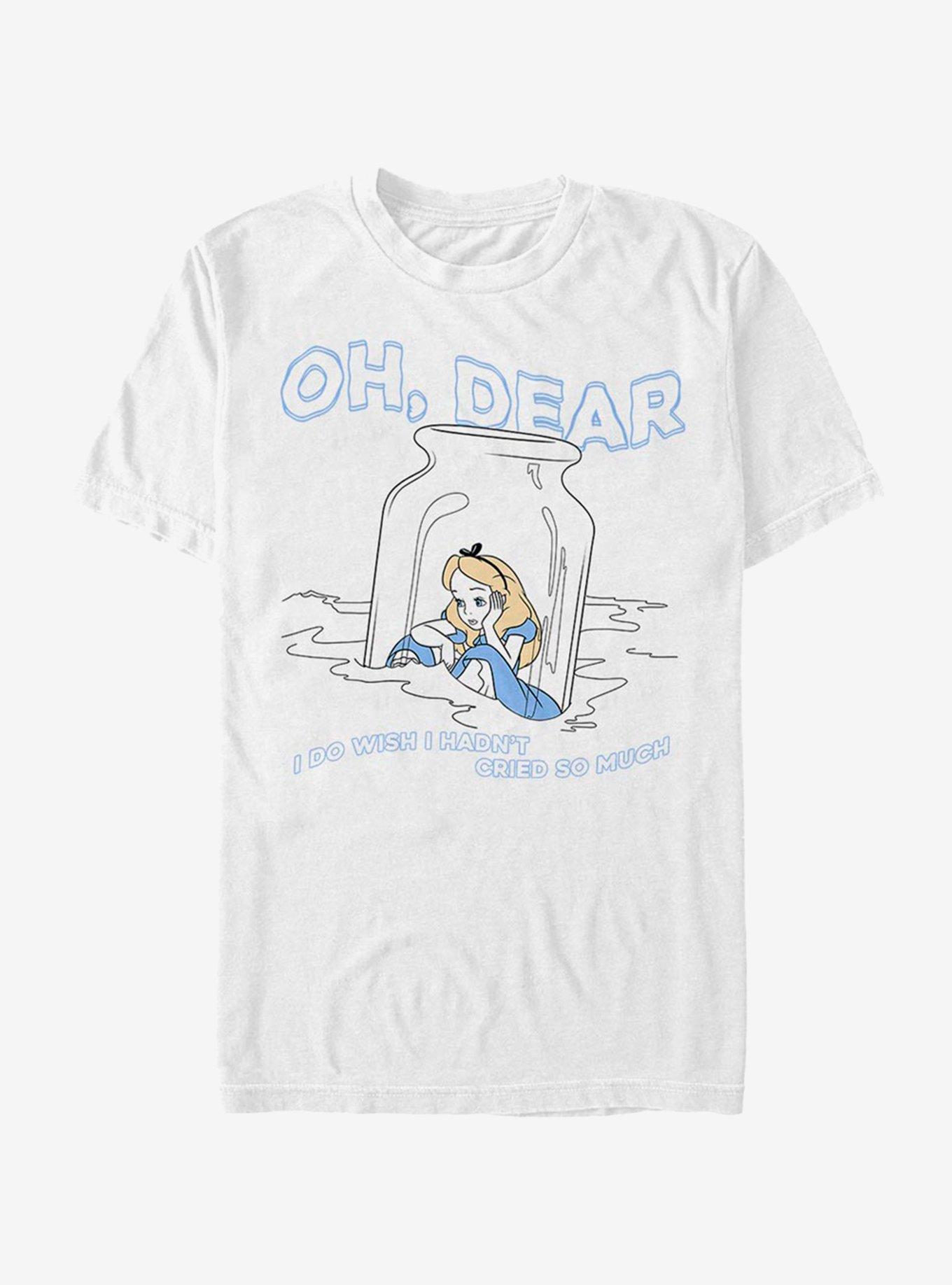 Disney Alice In Wonderland Dear Tears T-Shirt, WHITE, hi-res