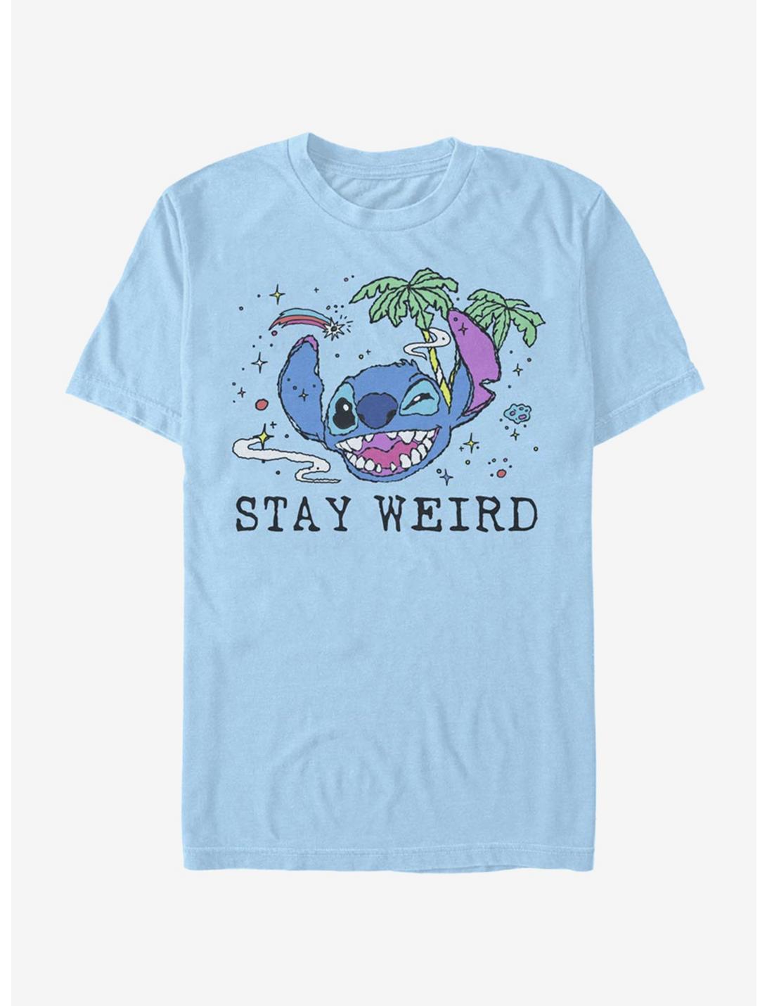 Disney Lilo And Stitch Stay Weird T-Shirt, LT BLUE, hi-res