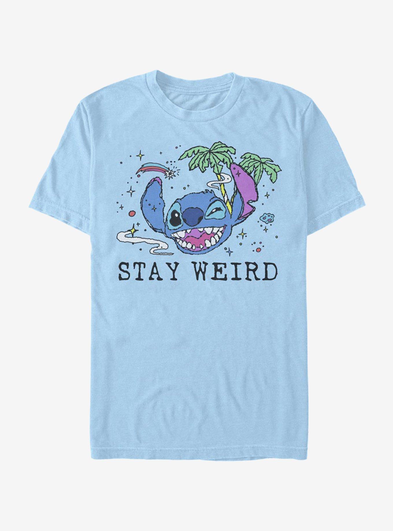 Disney Lilo And Stitch Stay Weird T-Shirt, LT BLUE, hi-res