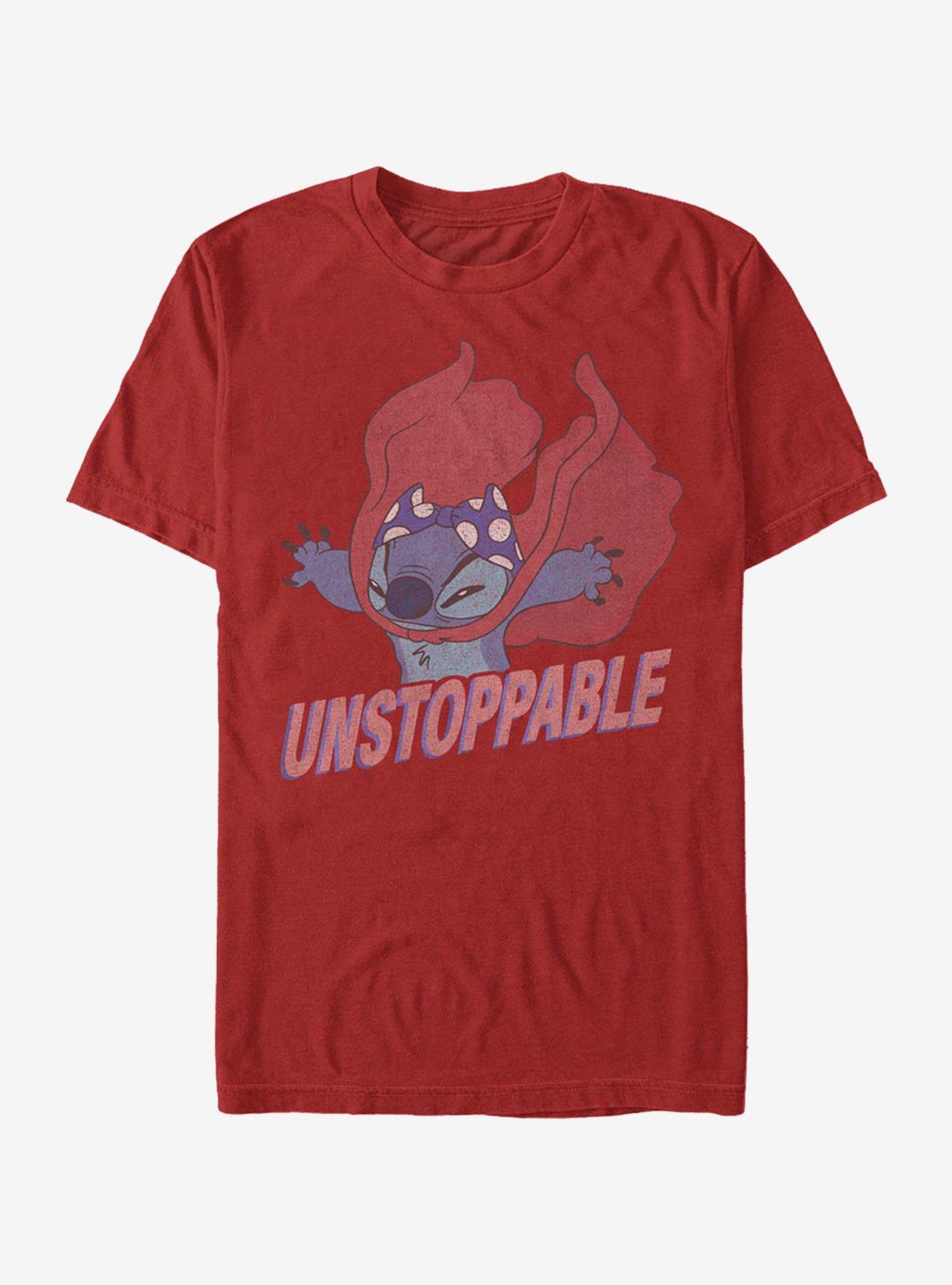 Disney Lilo And Stitch Unstoppable Stitch T-Shirt, RED, hi-res
