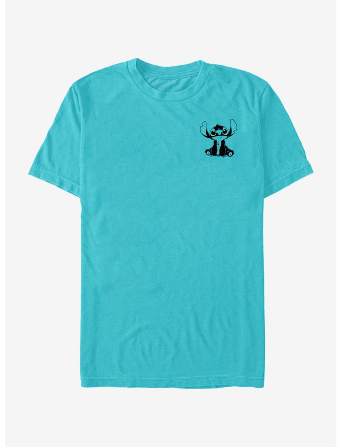 Disney Lilo And Stitch Vintage Lined Stitch T-Shirt, TAHI BLUE, hi-res