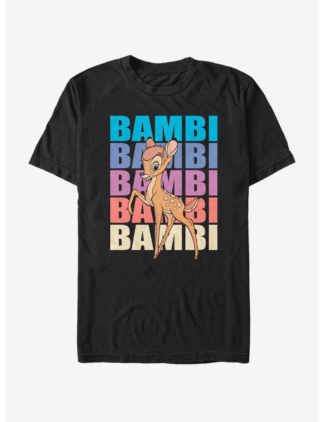 Disney Bambi Name Stacked T-Shirt, BLACK, hi-res