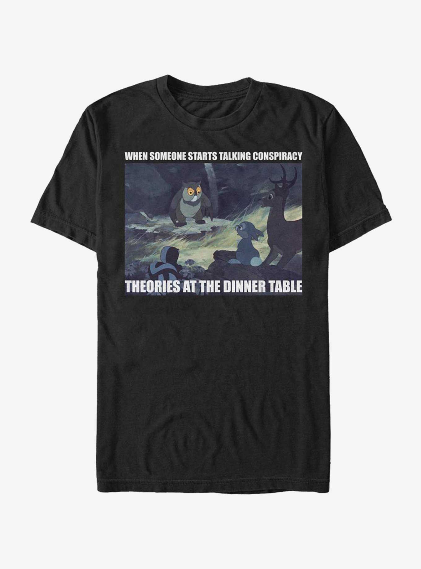 Disney Bambi Conspiracy Theories Meme T-Shirt, , hi-res