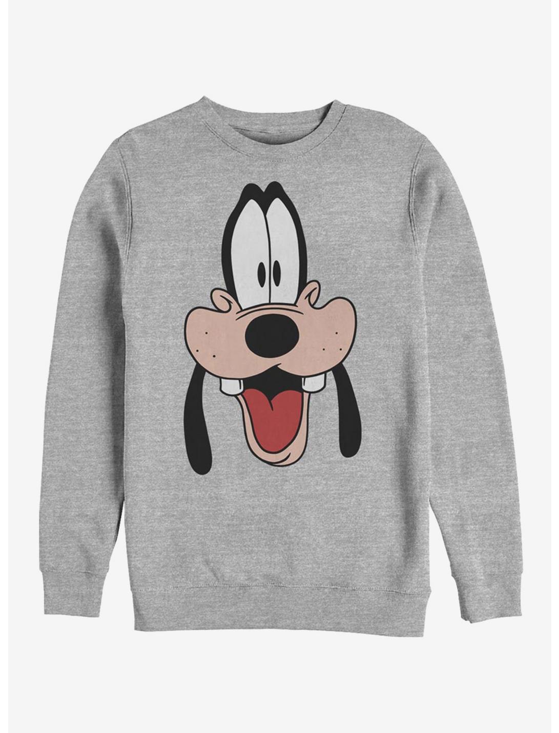 Disney The Goofy Movie Goofy Dad Big Face Sweatshirt, ATH HTR, hi-res