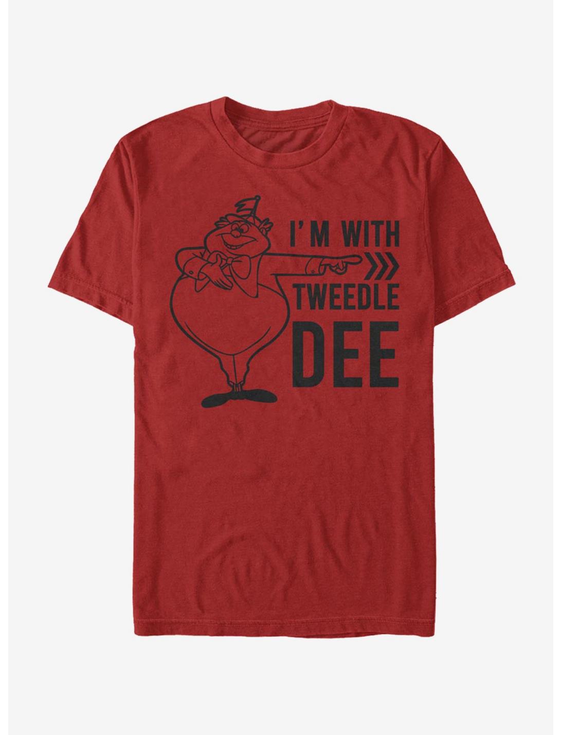 Disney Alice In Wonderland Tweedle Dee Dum Dee T-Shirt, RED, hi-res