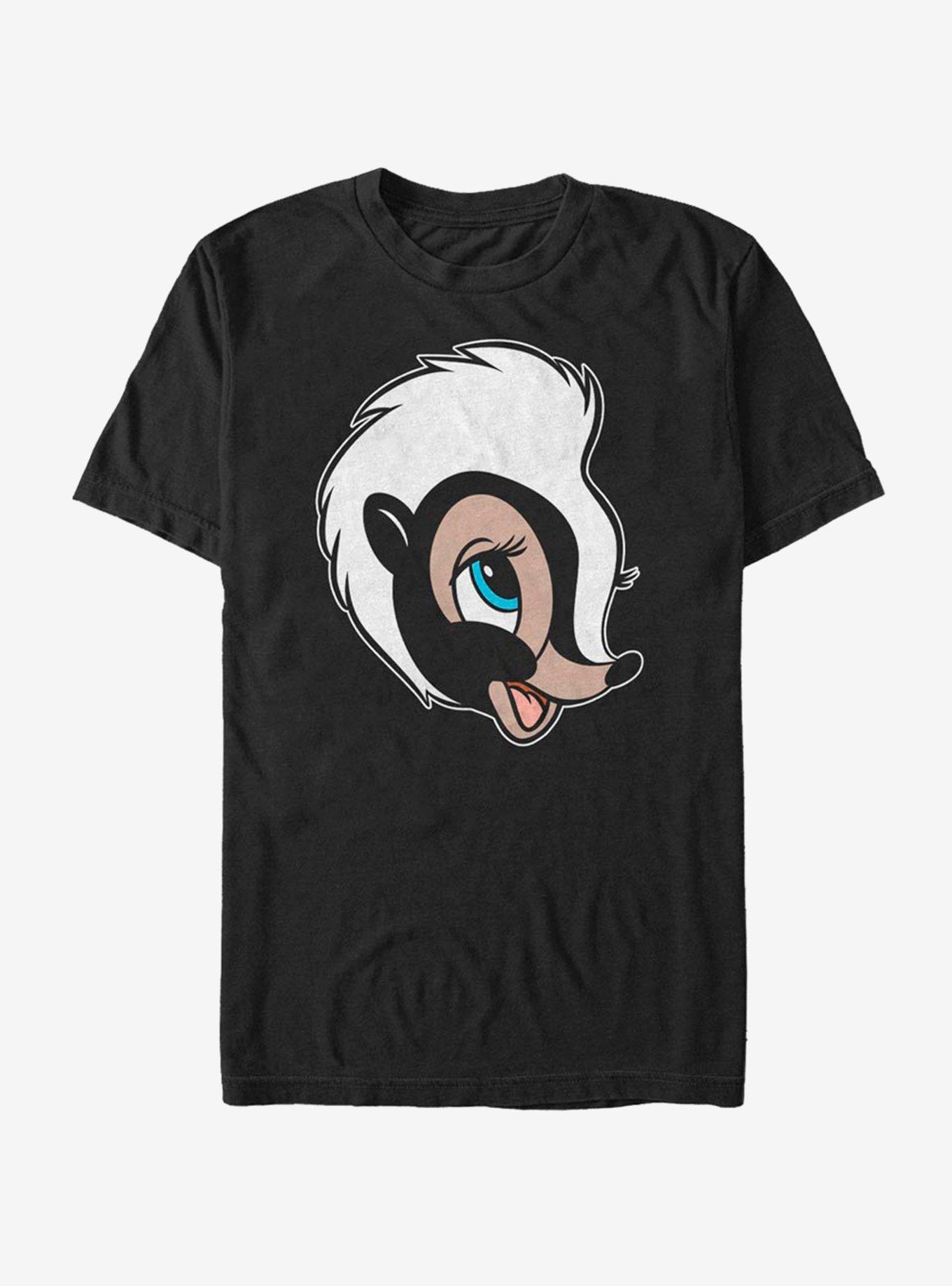 Disney Bambi Flower Big Face T-Shirt, BLACK, hi-res