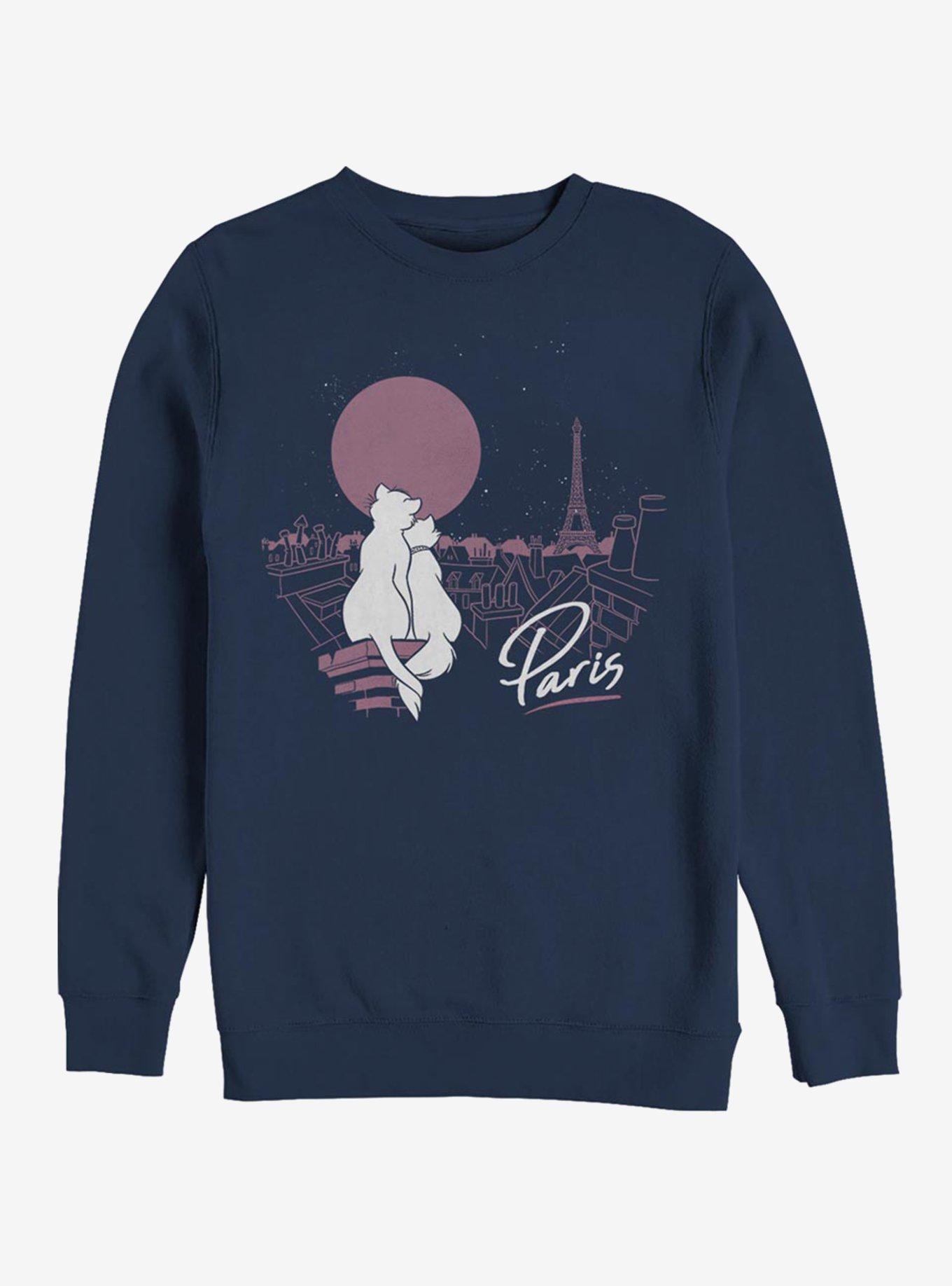 Disney The Aristocats Together In Paris Sweatshirt, NAVY, hi-res