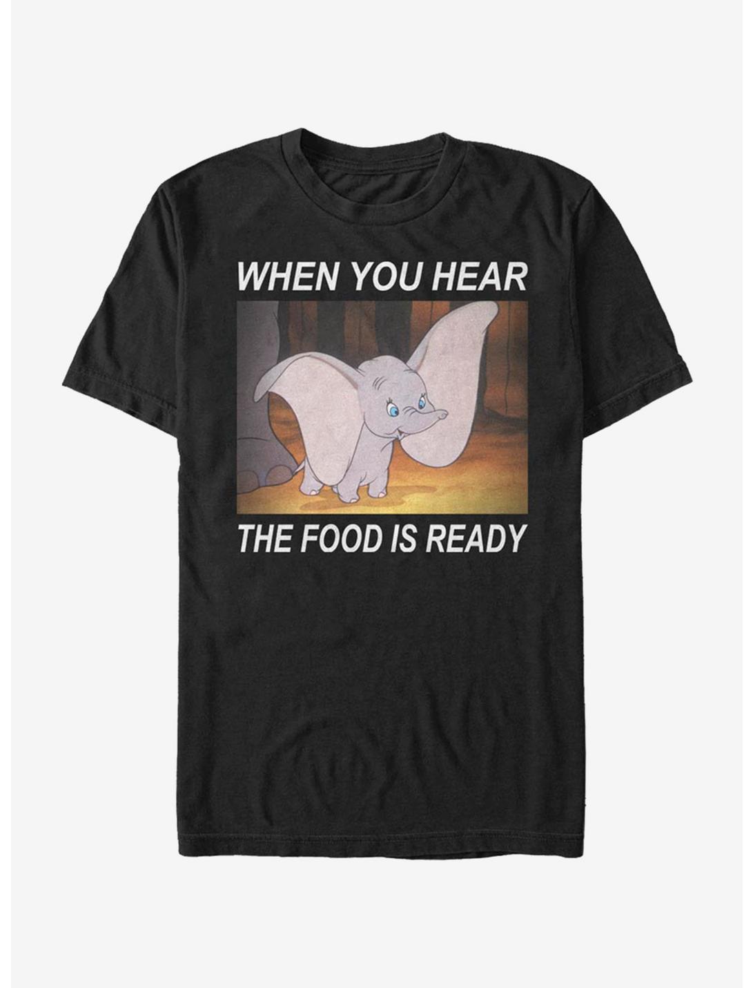 Disney Dumbo Food Meme T-Shirt, BLACK, hi-res