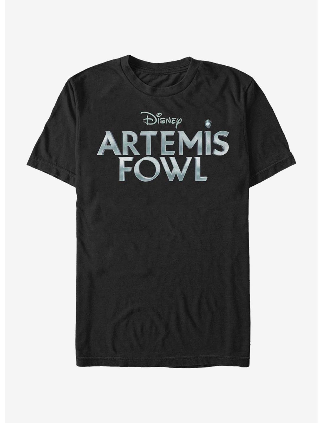 Disney Artemis Fowl Metallic Logo T-Shirt, BLACK, hi-res