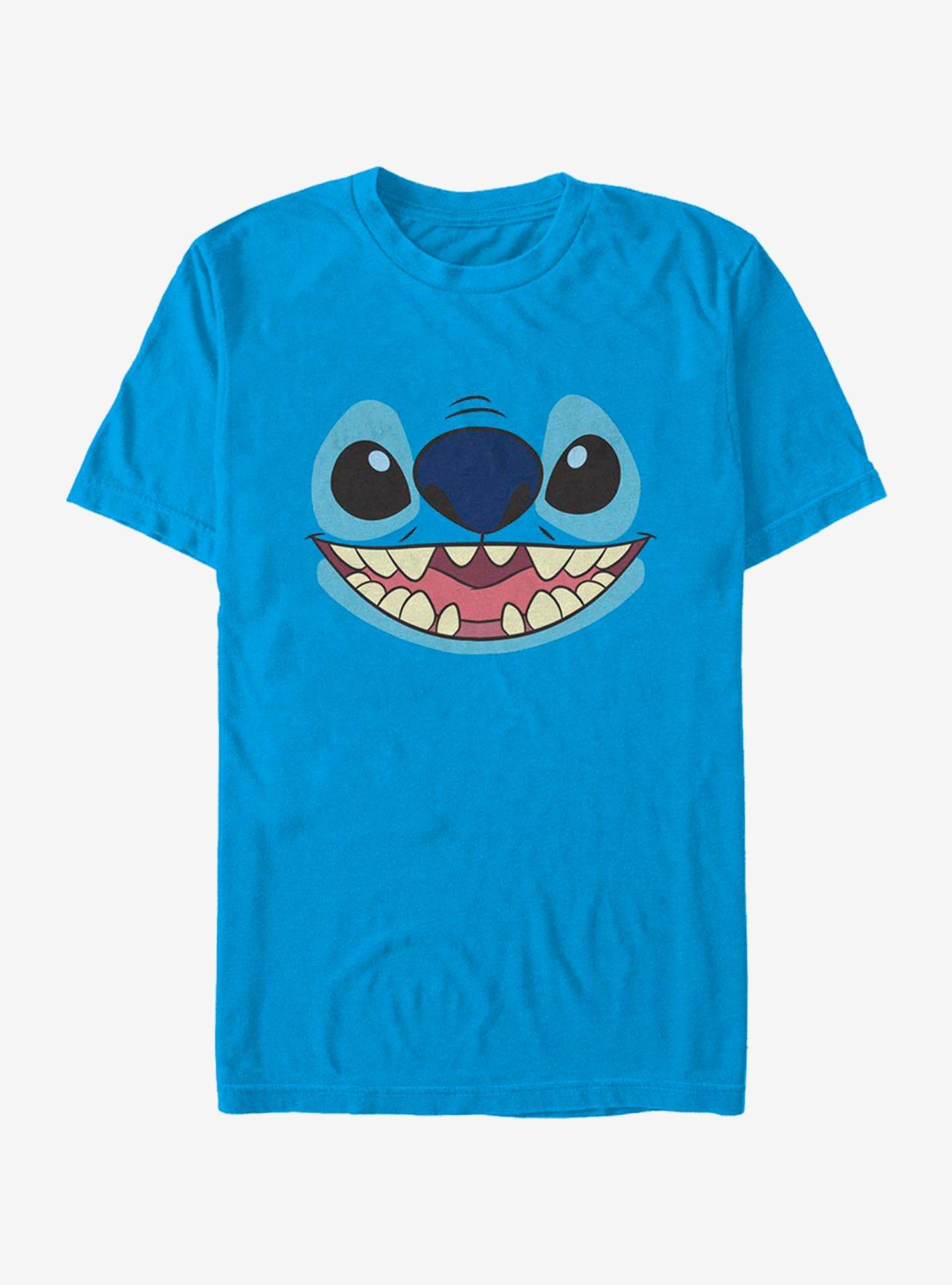 Disney Lilo And Stitch Big Face Stitch T-Shirt, TURQ, hi-res