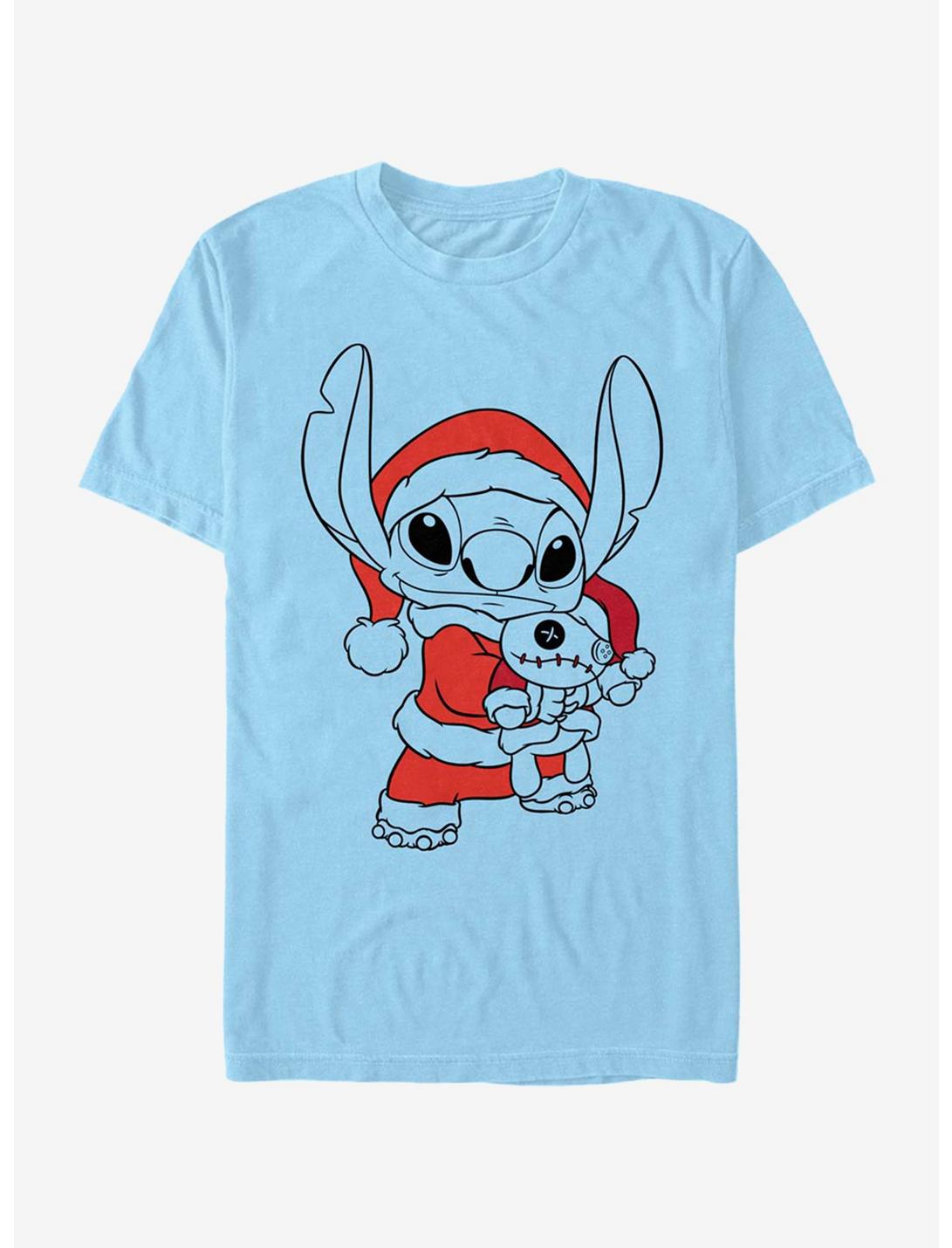 Disney Lilo And Stitch Holiday Fill T-Shirt, LT BLUE, hi-res